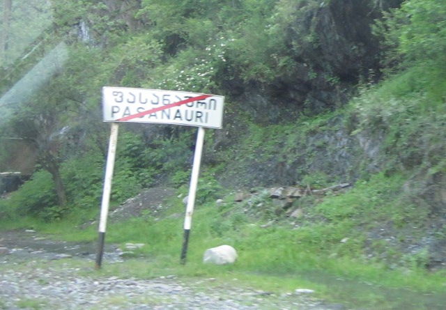 sign - leaving pasanauri