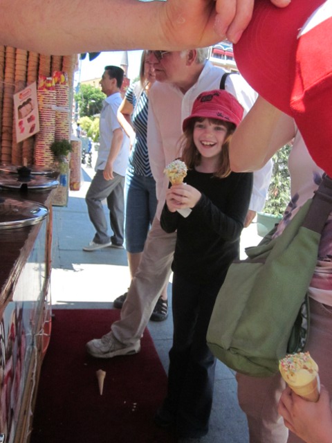 arm grabbing Eero's hat