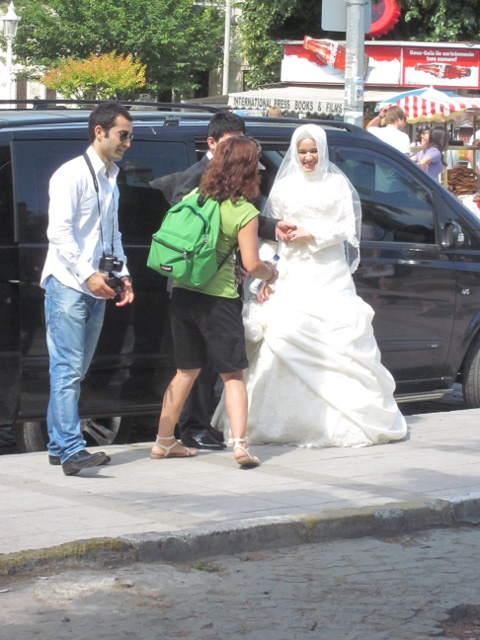 happy bride
