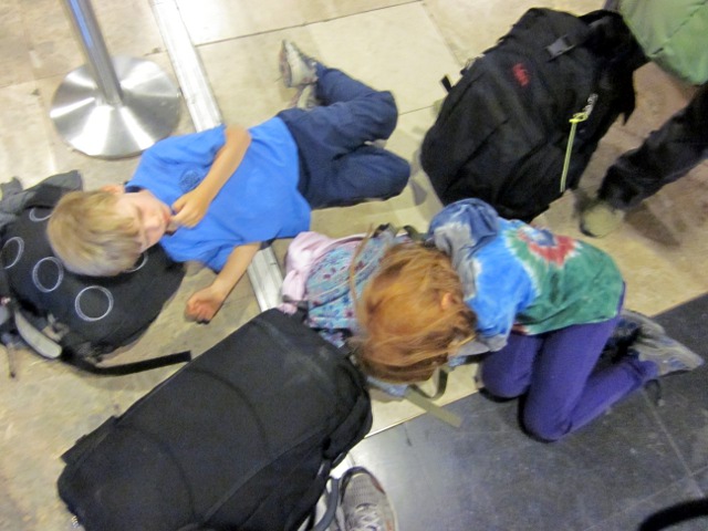 sleeping on the floor