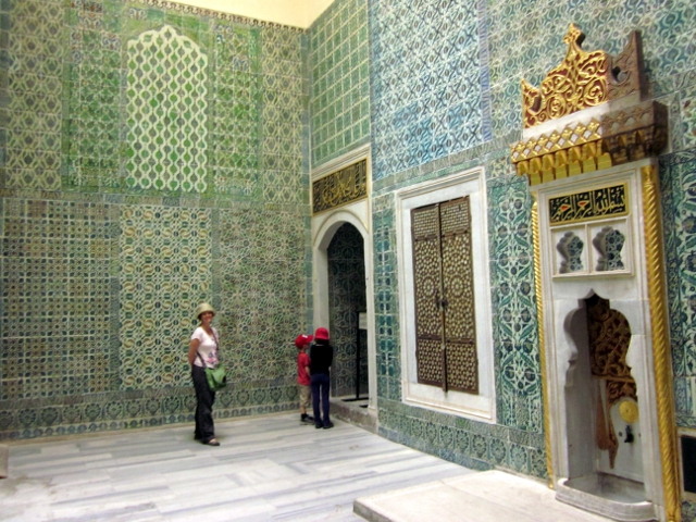 blue tile room