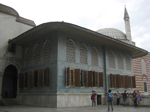 blue building