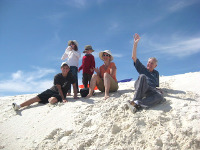 white sands